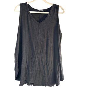 Shop Basic Womens Tank Top Black Hi/Lo Size L